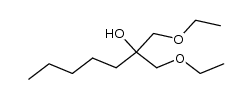 1-ethoxy-2-ethoxymethyl-heptan-2-ol Structure