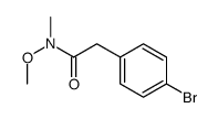 2-(4-溴苯基)-N-甲氧基-N-甲基乙酰胺结构式