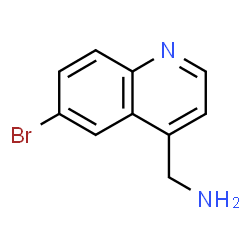 (6-溴喹啉-4-基)甲胺结构式