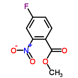 4-氟-2-硝基苯甲酸甲酯结构式