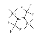 2.3-Bis-trimethylstannyl-hexafluor-2-buten Structure