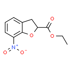 7-硝基-2,3-二氢苯并呋喃-2-甲酸乙酯结构式