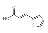 2-噻吩丙烯酸结构式