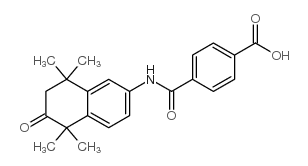 4-[(5,5,8,8-tetramethyl-6-oxo-7H-naphthalen-2-yl)carbamoyl]benzoic acid Structure