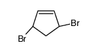 (3S,5R)-3,5-dibromocyclopentene结构式