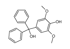 (4-Hydroxy-3,5-dimethoxy-phenyl)-diphenyl-methanol结构式
