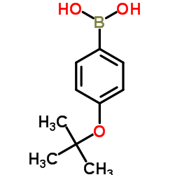 4-(叔丁氧基)苯硼酸结构式