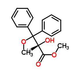 (S)-2-羟基-3-甲氧基-3,3-二苯基丙酸甲酯结构式
