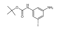 3-amino-5-iodophenylcarbamic acid, 1,1-dimethylethylester Structure