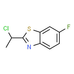 Benzothiazole, 2-(1-chloroethyl)-6-fluoro- (9CI)结构式