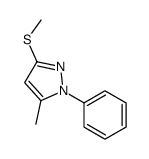 5-METHYL-3-METHYLTHIO-1-PHENYL-1H-PYRAZOLE结构式