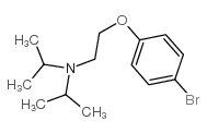 4-[2-N,N-二异丙基氨基乙氧基]溴苯结构式