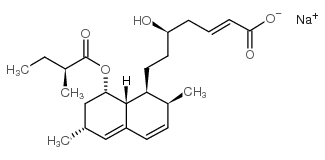 2,3-dehydrolovastatin acid sodium salt Structure