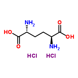 (5S,2S)-2,5-Diaminoadipic acid 2HCl Structure