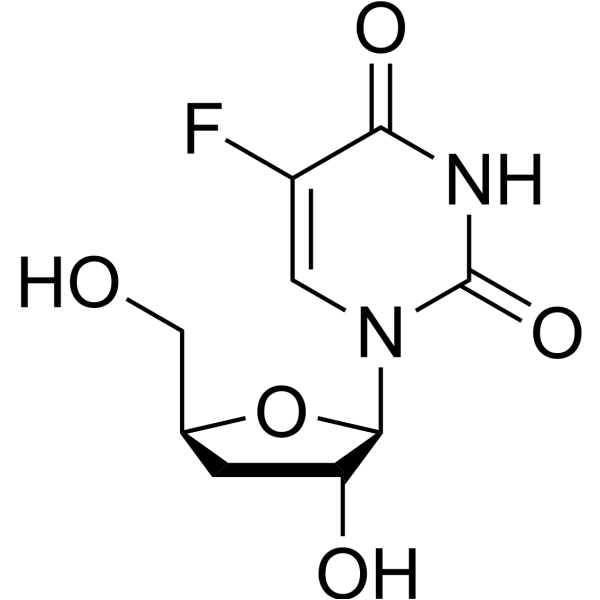 3’-Deoxy-5-fluorouridine Structure