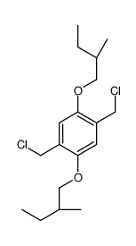 1,4-bis(chloromethyl)-2,5-bis[(2S)-2-methylbutoxy]benzene Structure