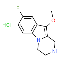 8-fluoro-10-Methoxy-1,2,3,4-tetrahydropyrazino[1,2-a]indole hydrochloride Structure