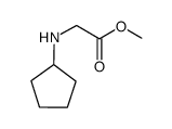 Glycine, N-cyclopentyl-, Methyl ester Structure