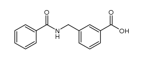 3-(benzoylamino-methyl)-benzoic acid结构式