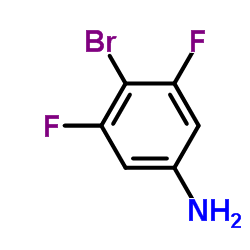 4-溴-3,5-二氟苯胺结构式