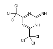 4,6-bis(trichloromethyl)-1,3,5-triazin-2-amine Structure
