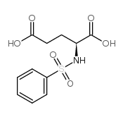 N-(苯磺酰基)-L-谷氨酸结构式
