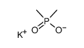 dimethyl-phosphinic acid , potassium-salt结构式