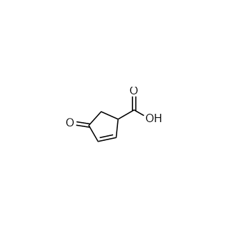 4-氧代环戊-2-烯-1-羧酸结构式