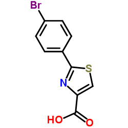 2-(4-Bromophenyl)-1,3-thiazole-4-carboxylic acid Structure