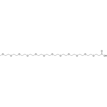 甲基-PEG12-羧酸结构式