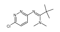 N'-(6-chloropyridazin-3-yl)-N,N,2,2-tetramethylpropanimidamide结构式