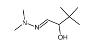 2-hydroxy-3,3-dimethylbutanal N,N-dimethylhydrazone Structure