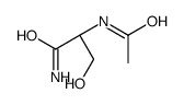 (2S)-2-acetamido-3-hydroxypropanamide Structure