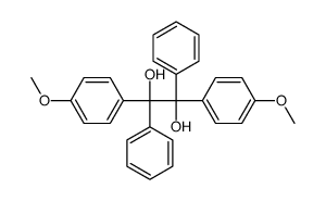 1,2-bis(4-methoxyphenyl)-1,2-diphenylethane-1,2-diol结构式