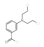 Benzoyl chloride,3-[bis(2-chloroethyl)amino]- Structure