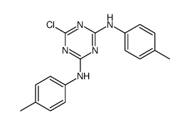 6-chloro-2-N,4-N-bis(4-methylphenyl)-1,3,5-triazine-2,4-diamine结构式
