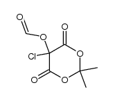 5-Chlor-5-formyloxy-2,2-dimethyl-1,3-dioxan-4,6-dion Structure