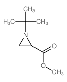 2-Aziridinecarboxylicacid, 1-(1,1-dimethylethyl)-, methyl ester结构式