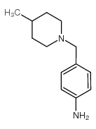 4-(4-甲基-哌啶-1-甲基)-苯胺结构式