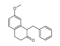 1-benzyl-7-methoxy-3,4-dihydro-1H-naphthalen-2-one结构式