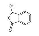 3-hydroxy-2,3-dihydroinden-1-one结构式