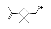 (1R-cis)-1-hydroxymethyl-2,2-dimethyl-3-isopropenyl-cyclobutane结构式