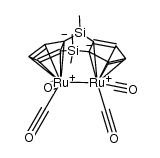 [(η5-C5H3)2(Si(CH3)2)2]Ru2(CO)4结构式