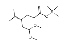 (R)-((5-isopropyl-7,7-dimethoxyhept-1-en-2-yl)oxy)trimethylsilane结构式