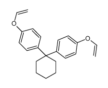1-ethenoxy-4-[1-(4-ethenoxyphenyl)cyclohexyl]benzene结构式