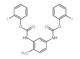 Toluene-2,4-dicarbamicacid, bis(o-fluorophenyl) ester (8CI) structure