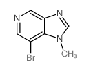 7-溴-1-甲基-1H-咪唑[4,5-c] 吡啶结构式