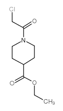 1-(2-氯乙酰基)-4-哌啶甲酸乙酯结构式