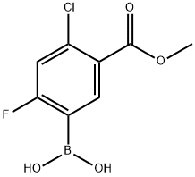 4-Chloro-2-fluoro-5-methoxycarbonylphenylboronic acid Structure