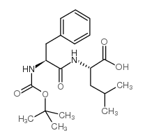 叔丁氧羰基-L-苯丙酰-L-亮氨酸结构式